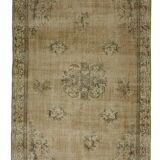 Tapis Oushak Vintage – Palette Chaude & Motifs Subtils, 172 x 258 cm