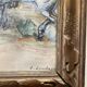 Pastel painting of a horseman scene