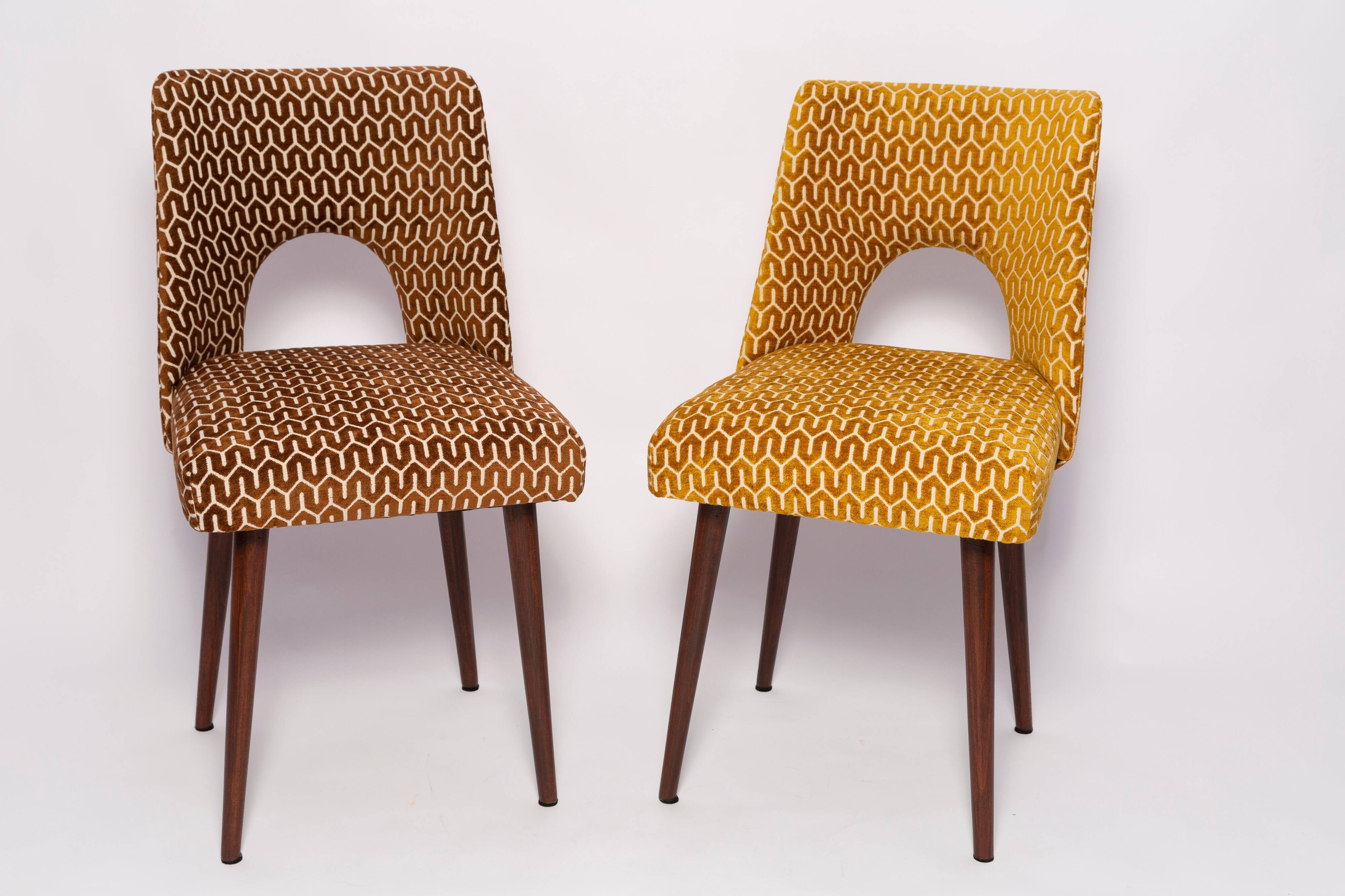 'Shell' chair chocolate mid-century, Europe, 1960s