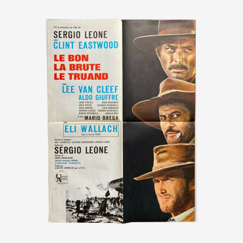 Affiche cinéma "Le bon, la brute et le truand" Clint Eastwood 60x80cm 1970