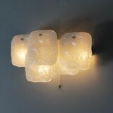 Pair of sconces JT Kalmar in iced glass
