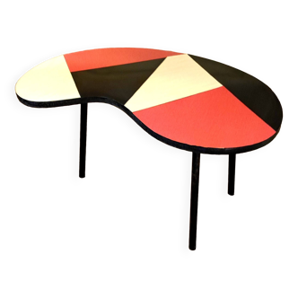 Table basse haricot tripode Formica 1950