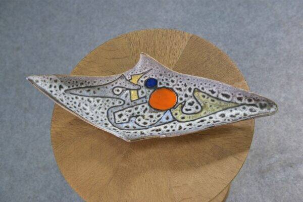 Empty ceramic pocket by Marius Bessone in Vallauris 1950's