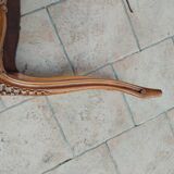Banquette de piano ancienne cannée style louis xv