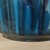 Iridescent Art Deco earthenware planter