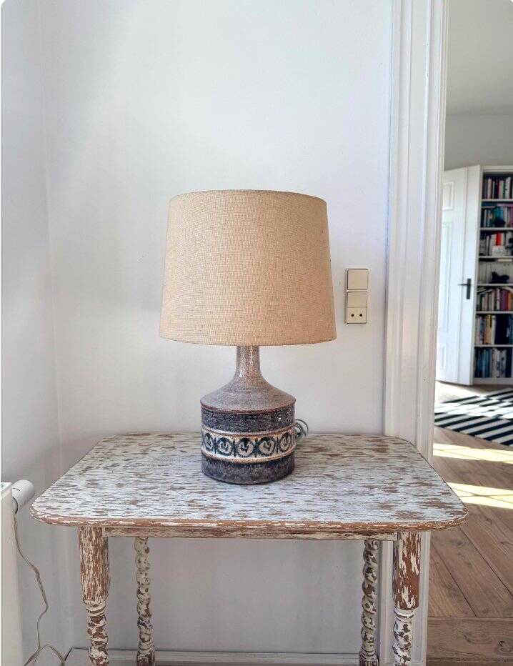 Large Danish table lamp base by Jette Hellerøe for Axella, 1960s