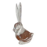 Vide-poche lapin en cristal de Vannes – figurine vintage en cristal –