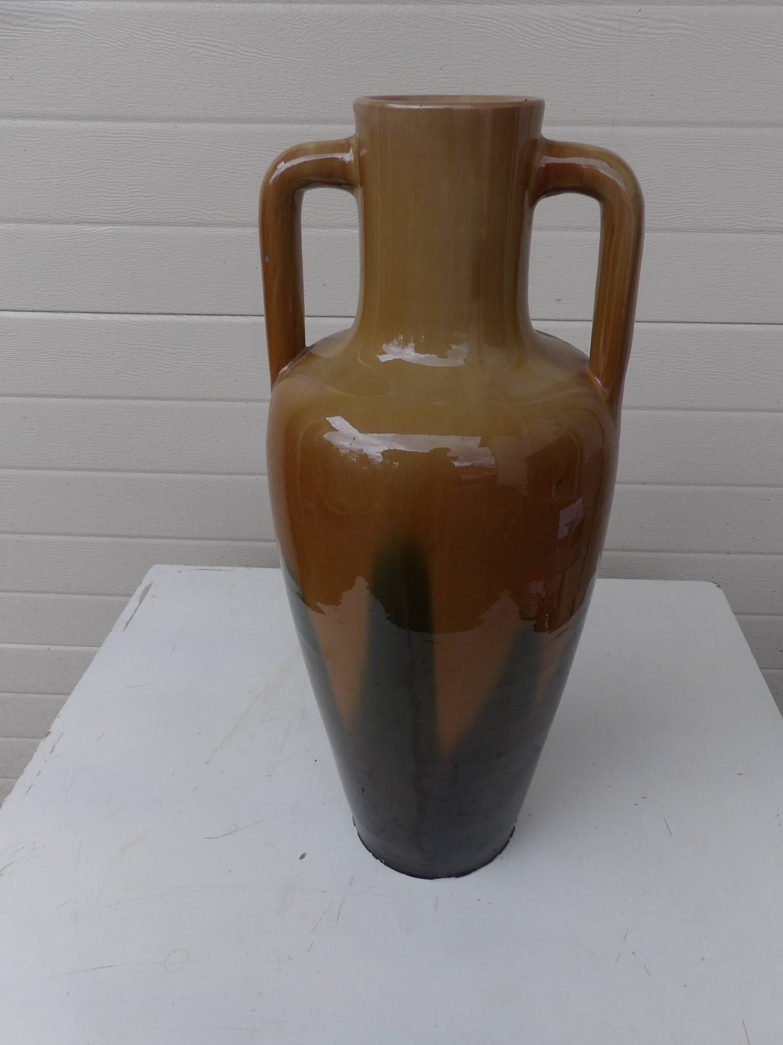 Large handled vase