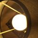 Pair of scandinavian design bedside lamps in turned wood elec ok 48x25