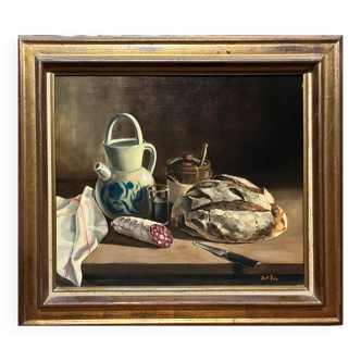 Tableau HST "Still Life: the Snack" by Dell'Aria (20th century)