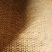 Vintage wicker log basket magazine holder