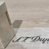 Vintage lighter S.T. Dupont Paris – Guilloché silver – 1980s/1990s