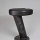 Solid wood sculptural side table, original contemporary design, logniture