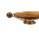 Art Deco large orange glass centerpiece / vide-poche, Italy 1940s