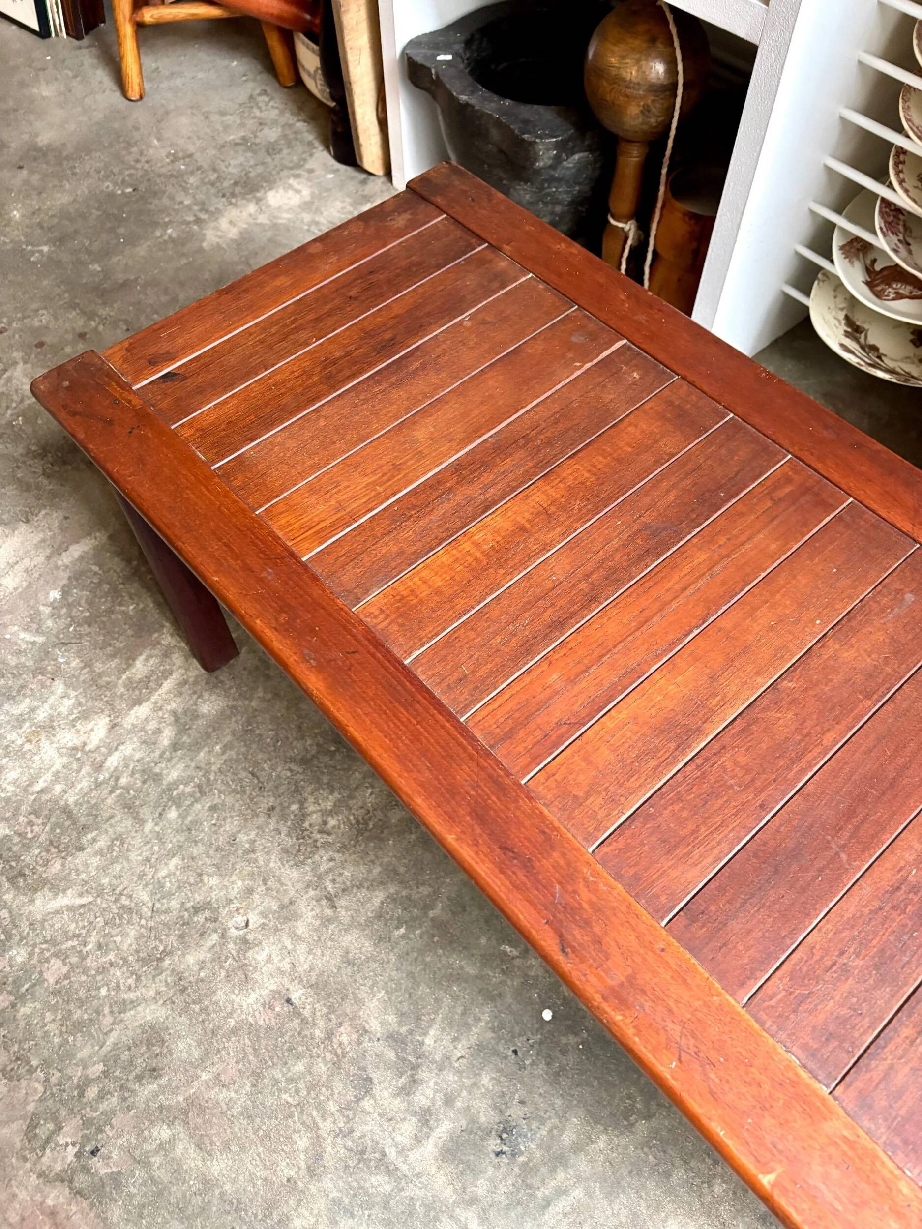 Teak and terrazzo coffee table by Averskogs Möbelfabrik, Sweden 1966