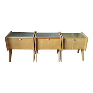 Ensemble de 3 chevets tables de