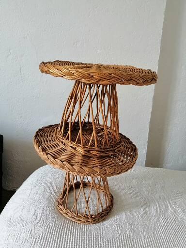 Duo of rattan coffee tables