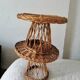 Duo of rattan coffee tables