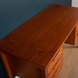 Retro Danish Mid Century Danish Teak Desk By Bent Silberg Mobler