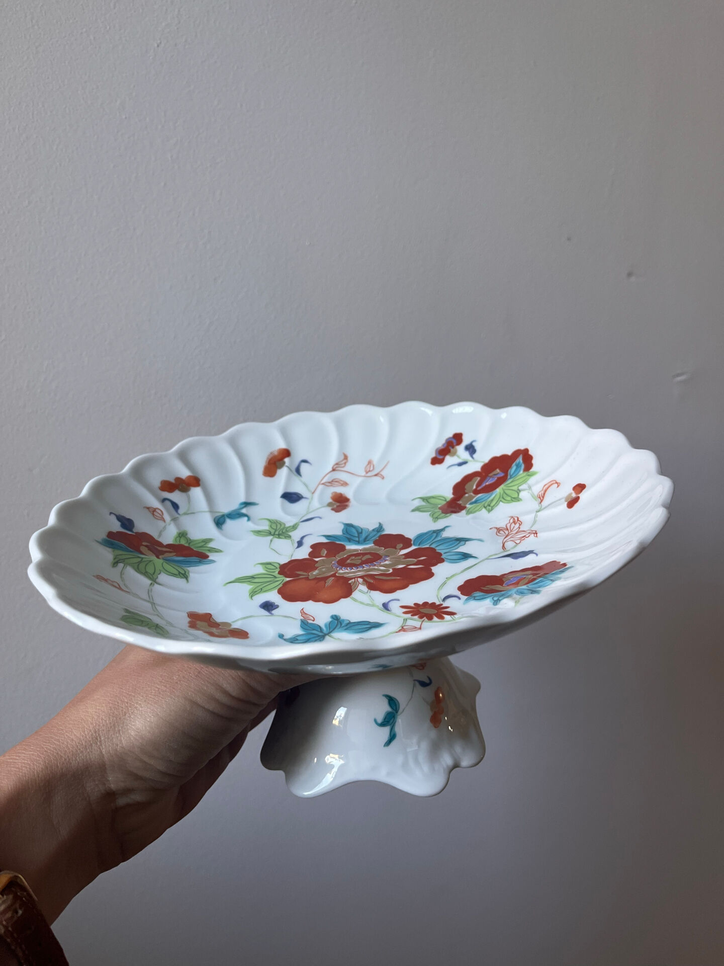 Limoges porcelain compote by Raynaud