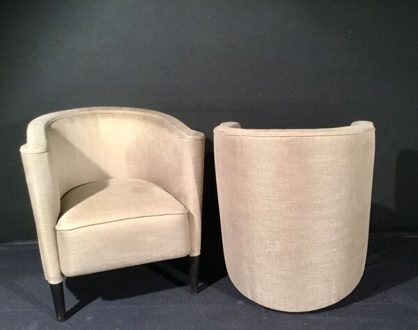 Paire de fauteuils de bateau de croisière