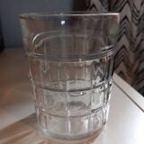Whiskey decanter and 6 assorted glasses