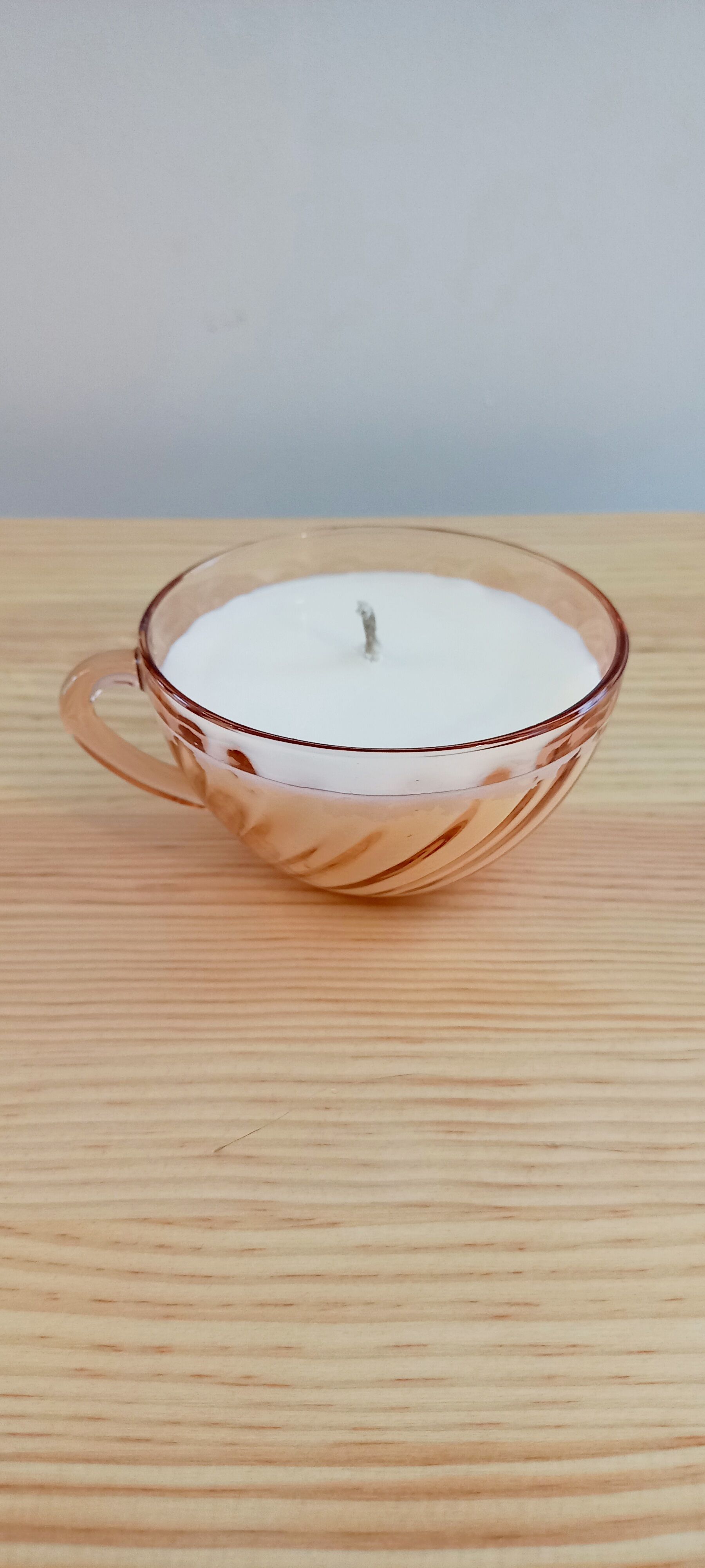 Vintage candle dried flowers