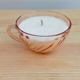 Vintage candle dried flowers