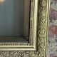 Miroir époque Louis Philippe à décors de fleurs 86x62 cm
