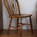 Rustic chair in natural wood