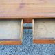 Blond oak desk from the 1900s/1920s 2 drawers feet Louis Philippe