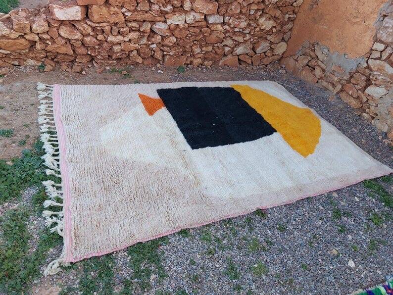 Handmade pure wool rug colorful size 200 x 300 cm