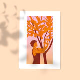 Sea buckthorn picking