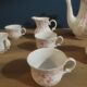 Service à café Wunsiedel Porcelaine Bavaria sucrier pot tasses rose Dp 1222109