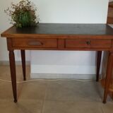 Executive office, black leather top