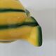 Jug melon in yellow and green majolica