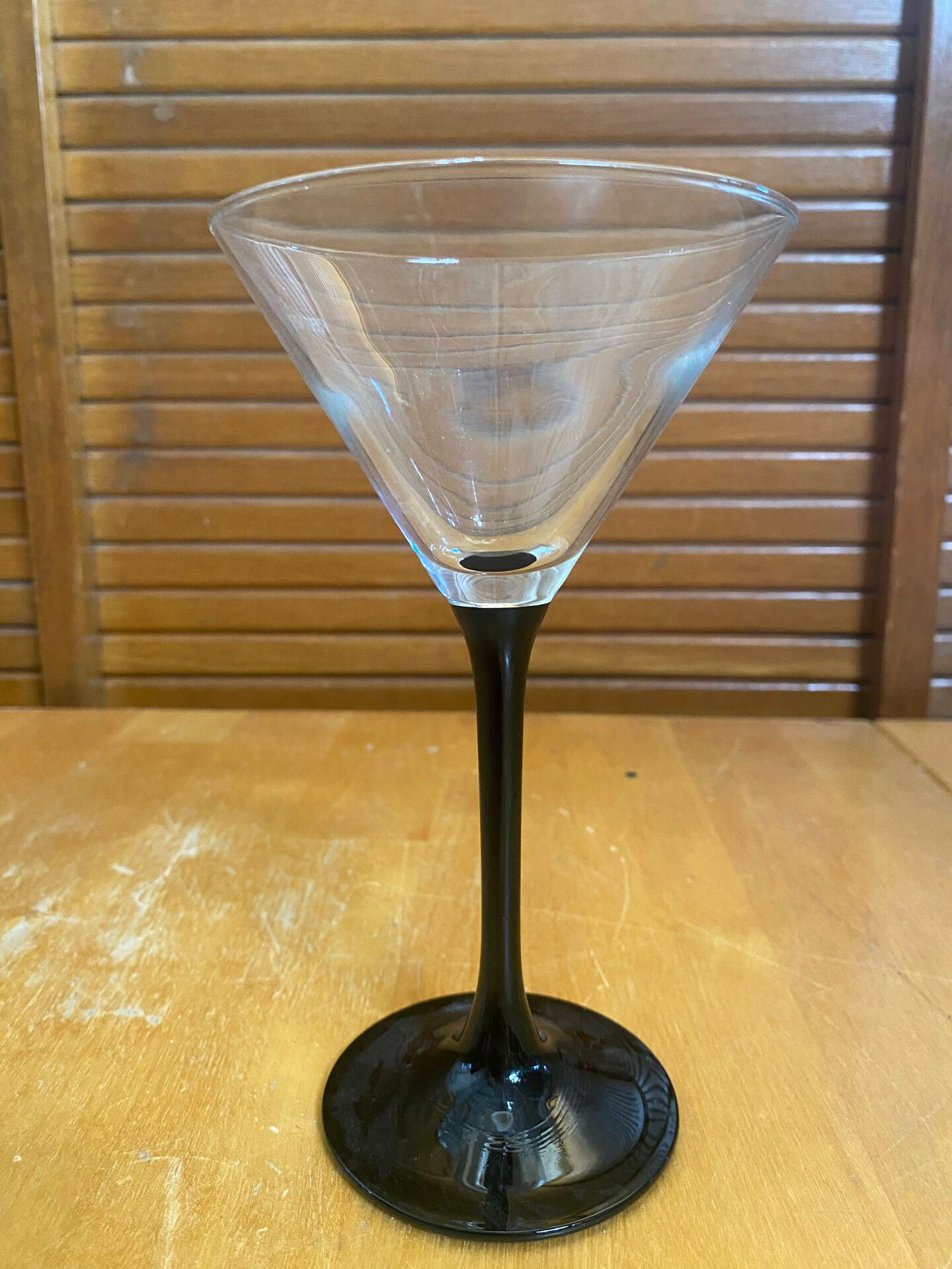 Set of 6 LUMINARC Domino Cocktail Glasses + Black Opaline Vintage