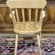 Fauteuil anglais en hêtre des années 1980