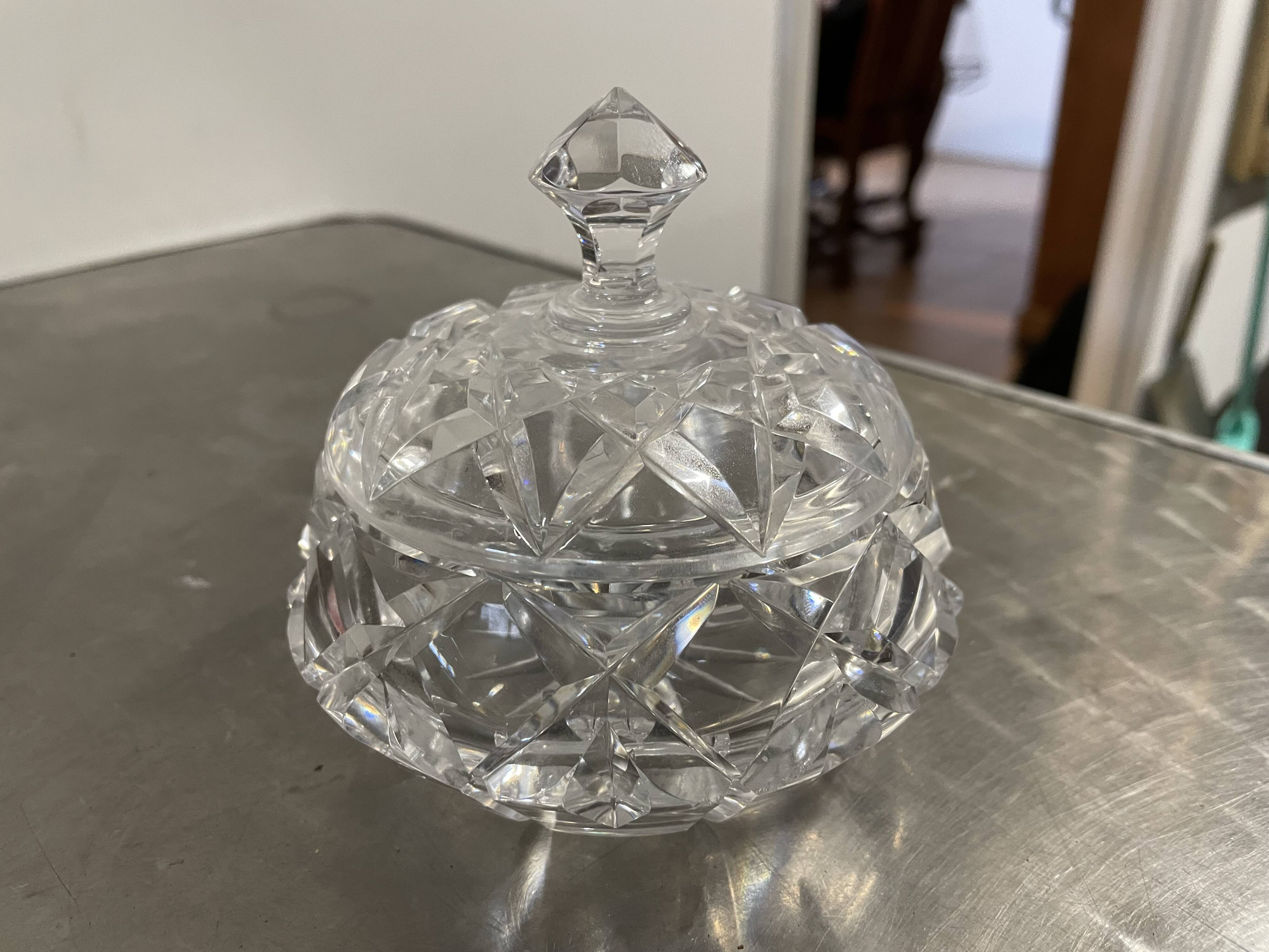 Baccarat crystal sugar bowl