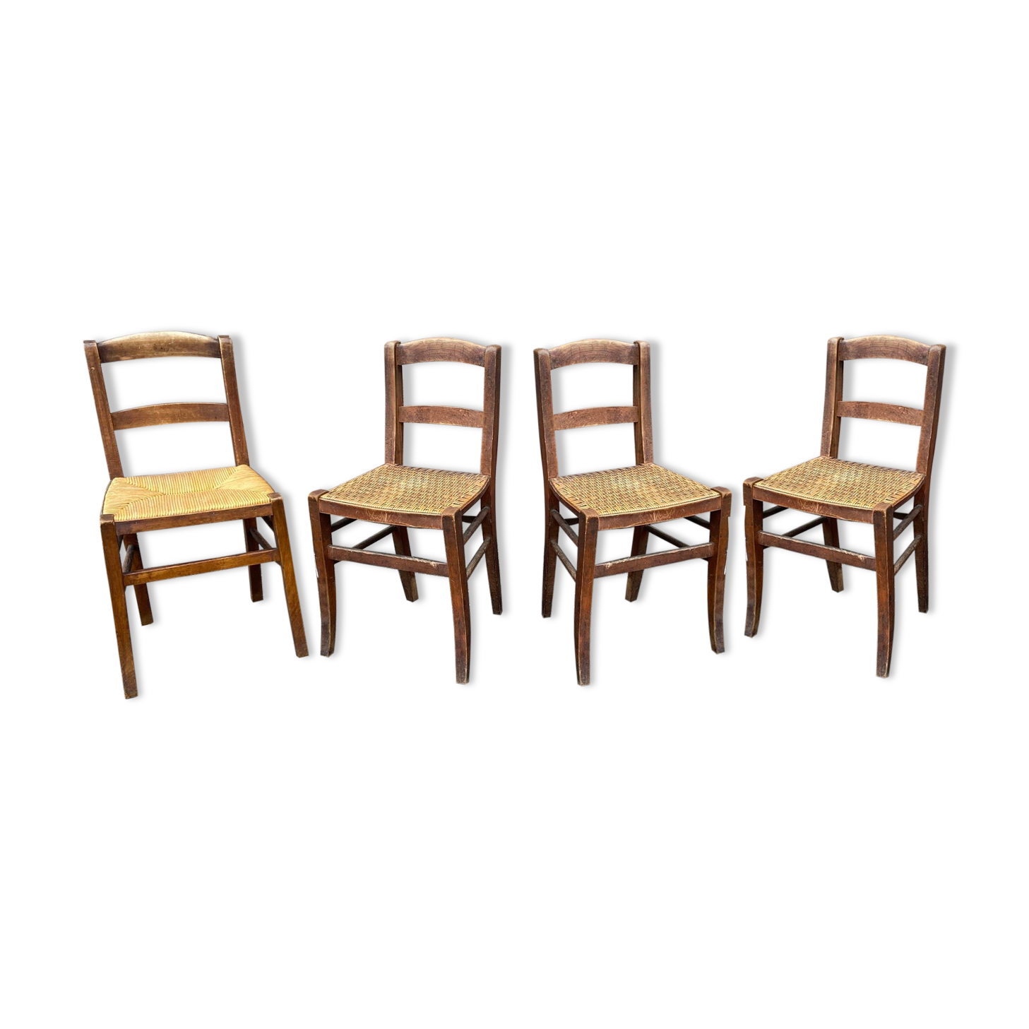 4 bistro chairs 1930 Alsace