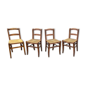 4 chaises bistrot 1930 - alsace
