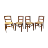 4 chaises bistrot 1930 Alsace