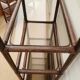 Roche Bobois shelf, bamboo and smoked glass 1970