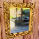 Antique gilded mirror 27x24cm