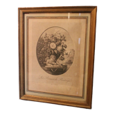 Gravure 18e à l'Amour Les prémices du printemps Hubert de Genève Claude-J. Pomel