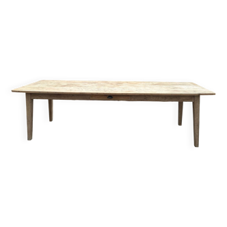 Grande table pieds fuseaux Début XXème