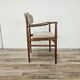Swedish armchair in wood and fabric