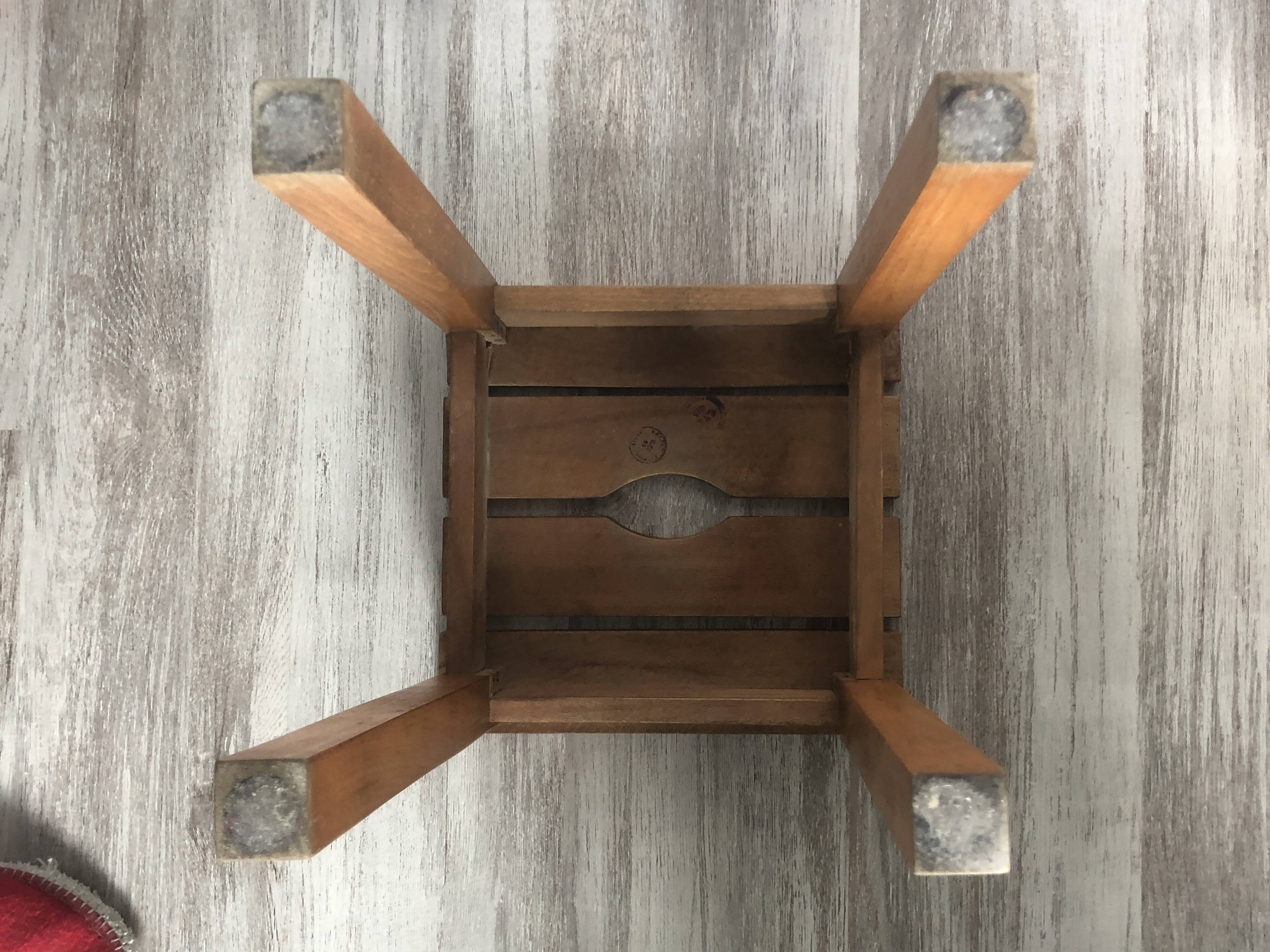 Tabouret vintage en bois