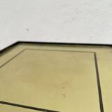 Suite of metal and glass nesting tables.