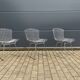 3x original Knoll Bertoia side chairs chroom